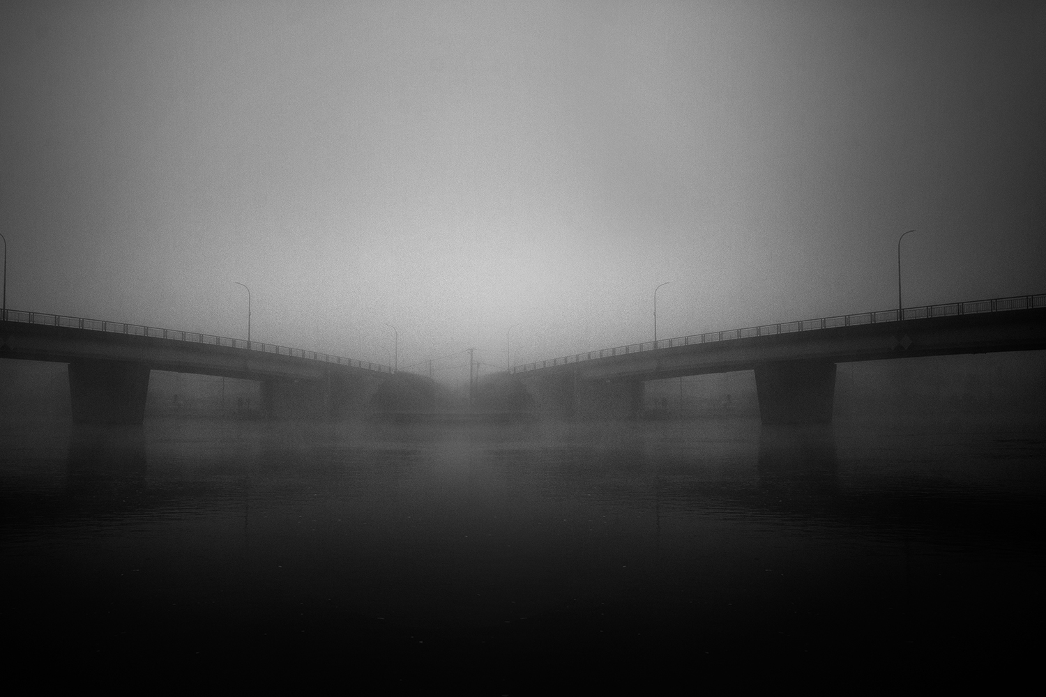 superpose noir et blanc